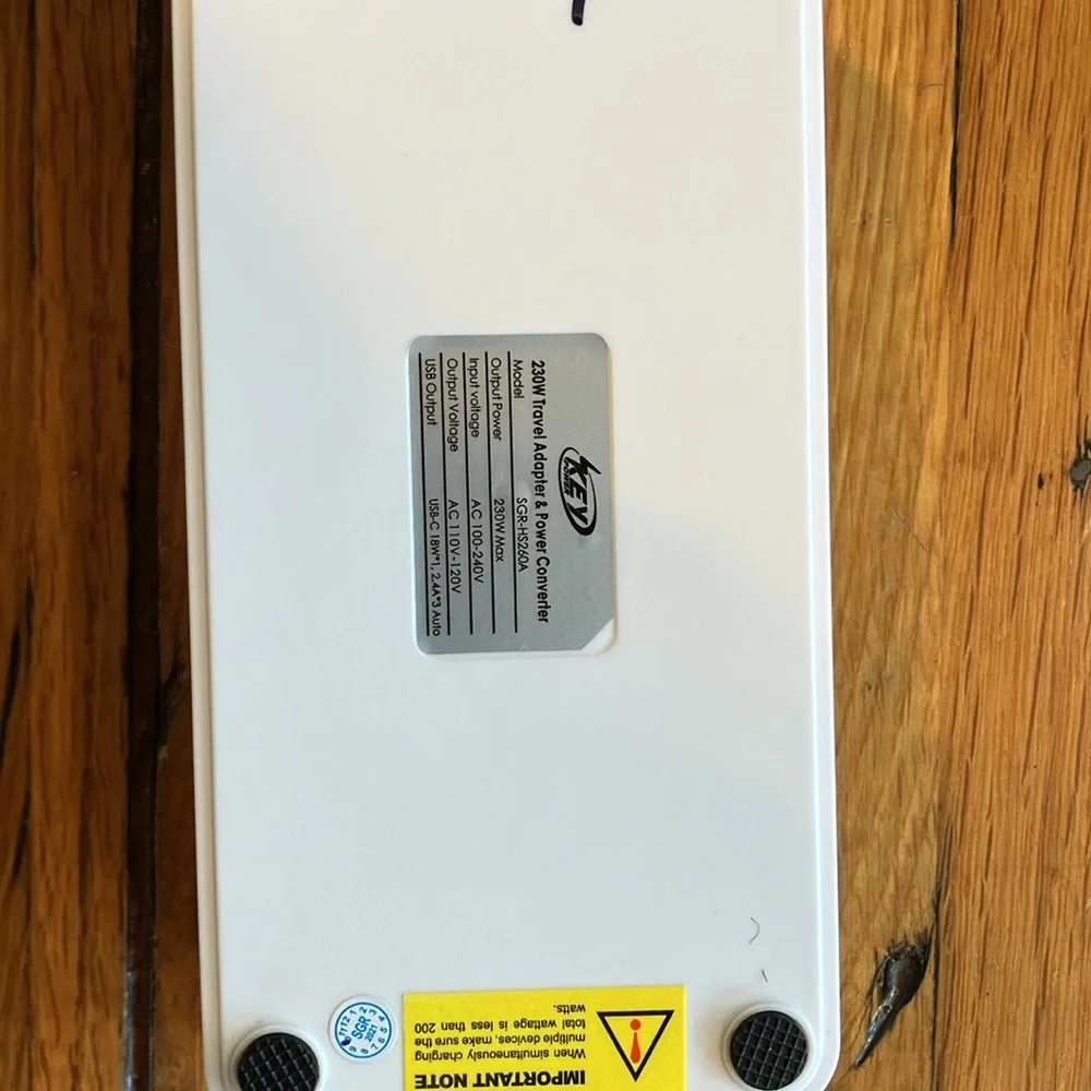 KEV Power Strip with International Adapters
